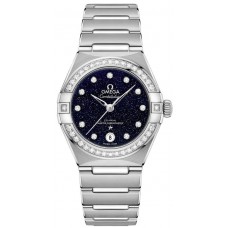 Replica Omega Constellation Manhattan Chronometer 29mm Blue Dial Diamond Women‘s Watch 131.15.29.20.53.001