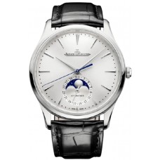 Replica Jaeger LeCoultre Master Ultra Thin Moon Silver Dial Men‘s Watch 1368430