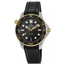 Replica Omega Seamaster Diver 300 M Yellow Gold &Steel Rubber Strap Men‘s Watch 210.22.42.20.01.001 Replica Omega Seamaster Diver 300 M Yellow Gold &Steel Rubber Strap Men‘s Watch 210.22.42.20.01.001