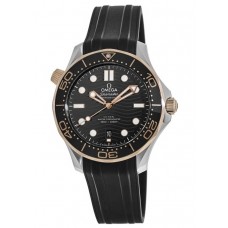 Replica Omega Seamaster Diver 300 M Black Dial Steel &Sedna Gold Rubber Strap Men‘s Watch 210.22.42.20.01.002 Replica Omega Seamaster Diver 300 M Black Dial Steel &Sedna Gold Rubber Strap Men‘s Watch 210.22.42.20.01.002