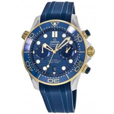 Replica Omega Seamaster Diver 300 M Co-Axial Chronograph Blue Dial Rubber Strap Men‘s Watch 210.22.44.51.03.001 Replica Omega Seamaster Diver 300 M Co-Axial Chronograph Blue Dial Rubber Strap Men‘s Watch 210.22.44.51.03.001
