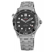Replica Omega Seamaster Diver 300 M Black Dial Steel Bracelet Men‘s Watch 210.30.42.20.01.001