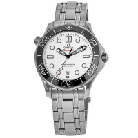 Replica Omega Seamaster Diver 300 M White Dial Steel Bracelet Men‘s Watch 210.30.42.20.04.001