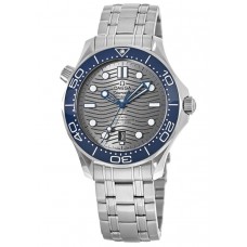 Replica Omega Seamaster Diver 300 M Grey Dial Steel Bracelet Men‘s Watch 210.30.42.20.06.001
