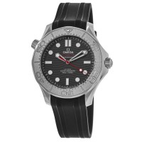 Replica Omega Seamaster Diver 300 M Nekton Edition Black Dial Rubber Strap Men‘s Watch 210.32.42.20.01.002