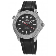 Replica Omega Seamaster Diver 300 M Nekton Edition Black Dial Rubber Strap Men‘s Watch 210.32.42.20.01.002