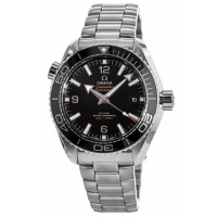Replica Omega Seamaster Planet Ocean 600M 43.5mm Black Dial Steel Men‘s Watch 215.30.44.21.01.001