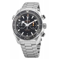 Replica Omega Seamaster Planet Ocean 600M Chronograph 45.5mm Black Dial Steel Men‘s Watch 215.30.46.51.01.001