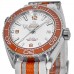 Replica Omega Seamaster Planet Ocean 600M Chronometer 43.5mm White Dial Nato Strap Men‘s Watch 215.32.44.21.04.001