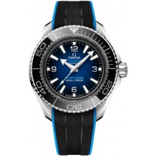 Replica Omega Seamaster Planet Ocean 6000M Co-Axial Master Chronometer 45.5 mm Ultra Deep Blue Dial Rubber Strap Men‘s Watch 215.32.46.21.03.001