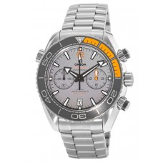 Replica Omega Seamaster Planet Ocean 600M Chronograph 45.5mm Co-Axial Master Chronometer Grey Dial Titanium Men‘s Watch 215.90.46.51.99.001