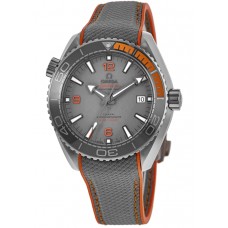 Replica Omega Seamaster Planet Ocean 600M 43.5mm Titanium Case Grey Rubber Strap Men‘s Watch 215.92.44.21.99.001