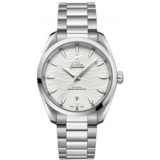 Replica Omega Seamaster Aqua Terra 150m Master Co-Axial Chronometer 38 MM Silver Dial Men‘s Watch 220.10.38.20.02.003