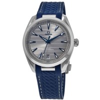 Replica Omega Seamaster Aqua Terra 150m Master Co-Axial Grey Dial Rubber Strap Men‘s Watch 220.12.41.21.06.001