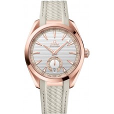 Replica Omega Seamaster Aqua Terra 150m Master Co-Axial Silver Dial Rubber Strap Men‘s Watch 220.52.41.21.02.001