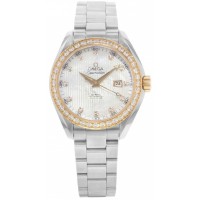 Replica Omega Seamaster Aqua Terra Automatic Chronometer 34mm Mother of Pearl Women‘s Watch 231.25.34.20.55.004