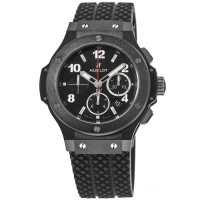 Replica Hublot Big Bang Chronograph Ceramic Case Rubber Strap Men‘s Watch 301.CM.130.RX