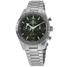 Replica Omega Speedmaster ‘57 Co-Axial Master Chronometer Chronograph 40.5 mm Green Dial Steel Men‘s Watch 332.10.41.51.10.001