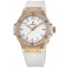 Replica Hublot Big Bang 38mm 18kt Rose Gold Diamonds Women‘s Watch 361.PE.2010.RW.1104
