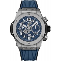 Replica Hublot Big Bang Unico Blue Skeleton Dial Rubber Strap Men‘s Watch 421.NX.5170.RX