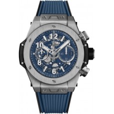 Replica Hublot Big Bang Unico Blue Skeleton Dial Rubber Strap Men‘s Watch 421.NX.5170.RX