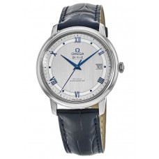Replica Omega De Ville Prestige Co-Axial 39.5mm Grey &Blue Dial Men‘s Watch 424.13.40.20.02.003