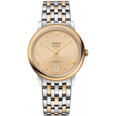 Replica Omega De Ville Prestige Co-Axial 39.5mm Champagne Dial Yellow Gold and Steel Men‘s Watch 424.20.40.20.08.002 Replica Omega De Ville Prestige Co-Axial 39.5mm Champagne Dial Yellow Gold and Steel Men‘s Watch 424.20.40.20.08.002