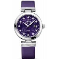 Replica Omega De Ville Ladymatic Purple Diamond Dial Women‘s Watch 425.32.34.20.60.001 Replica Omega De Ville Ladymatic Purple Diamond Dial Women‘s Watch 425.32.34.20.60.001