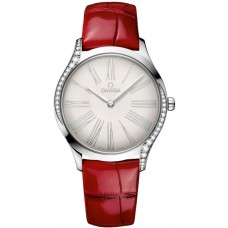 Replica Omega De Ville Tresor Silver Dial Diamond Women‘s Watch 428.18.36.60.02.001