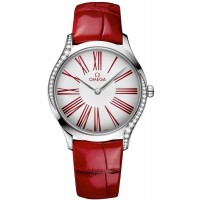 Replica Omega De Ville Tresor White Dial Red Women‘s Watch 428.18.36.60.04.002