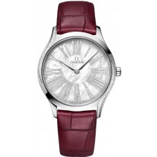 Replica Omega De Ville Tresor Mother of Pearl Dial Diamond White Gold Women‘s Watch 428.58.36.60.55.001
