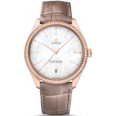 Replica Omega De Ville Tresor Master Mother of Pearl Dial Diamond Men‘s Watch 432.58.40.21.05.003
