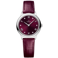 Replica Omega De Ville Prestige Quartz 27.5mm Burgundy Diamond Dial Women‘s Watch 434.13.28.60.61.001 Replica Omega De Ville Prestige Quartz 27.5mm Burgundy Diamond Dial Women‘s Watch 434.13.28.60.61.001