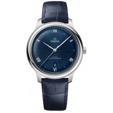 Replica Omega De Ville Prestige Co-Axial Chronometer Power Reserve 41mm Blue Dial Men‘s Watch 434.13.40.20.03.001