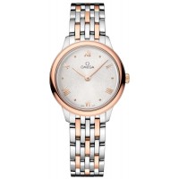 Replica Omega De Ville Prestige Quartz 27.5mm Silver Dial 18k Rose Gold and Steel Women‘s Watch 434.20.28.60.02.001 Replica Omega De Ville Prestige Quartz 27.5mm Silver Dial 18k Rose Gold and Steel Women‘s Watch 434.20.28.60.02.001