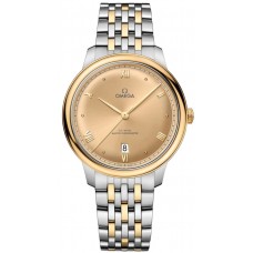 Replica Omega De Ville Prestige Co-Axial Master Chronometer 40mm Gold Dial Yellow Gold and Steel Men‘s Watch 434.20.40.20.08.001 Replica Omega De Ville Prestige Co-Axial Master Chronometer 40mm Gold Dial Yellow Gold and Steel Men‘s Watch 434.20.40.20.08.001
