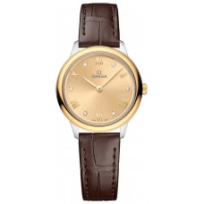 Replica Omega De Ville Prestige Quartz 27.5mm Gold Diamond Dial Women‘s Watch 434.23.28.60.58.001 Replica Omega De Ville Prestige Quartz 27.5mm Gold Diamond Dial Women‘s Watch 434.23.28.60.58.001