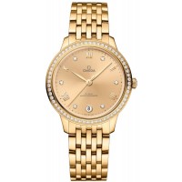 Replica Omega De Ville Prestige Co-Axial Master Chronometer 34mm Gold Diamond Dial 18k Rose Gold Women‘s Watch 434.55.34.20.58.001 Replica Omega De Ville Prestige Co-Axial Master Chronometer 34mm Gold Diamond Dial 18k Rose Gold Women‘s Watch 434.55.34.20.58.001