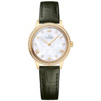Replica Omega De Ville Prestige Quartz 27.5mm Mother of Pearl Dial Diamond 18k Yellow Gold Women‘s Watch 434.58.28.60.55.002 Replica Omega De Ville Prestige Quartz 27.5mm Mother of Pearl Dial Diamond 18k Yellow Gold Women‘s Watch 434.58.28.60.55.002