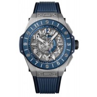 Replica Hublot Big Bang Unico GMT Titanium Blue Men‘s Watch 471.NL.7112.RX