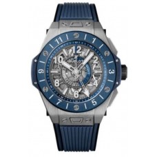 Replica Hublot Big Bang Unico GMT Titanium Blue Men‘s Watch 471.NL.7112.RX