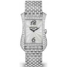 Replica Patek Philippe Gondolo Mother of Pearl Dial Diamond White Gold Women‘s Watch 4972/1G-001