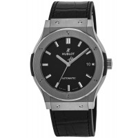 Replica Hublot Classic Fusion Automatic Black Dial Titanium Case Men‘s Watch 511.NX.1171.LR-PO