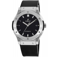 Replica Hublot Classic Fusion Automatic 45mm Black Dial Titanium Men‘s Watch 511.NX.1171.RX