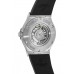 Replica Hublot Classic Fusion 45mm Silver Dial Black Rubber Strap Men‘s Watch 511.NX.2611.RX