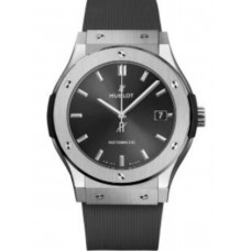 Replica Hublot Classic Fusion Grey Dial Rubber Strap Men‘s Watch 511.NX.7071.RX