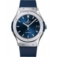 Replica Hublot Classic Fusion Blue Dial Rubber Strap Men‘s Watch 511.NX.7170.RX