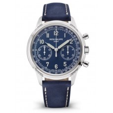 Replica Patek Philippe Complications Chronograph Hand Wound Blue Dial Men‘s Watch 5172G-001