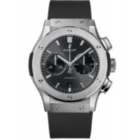 Replica Hublot Classic Fusion Chronograph Grey Dial Rubber Strap Men‘s Watch 521.NX.7071.RX