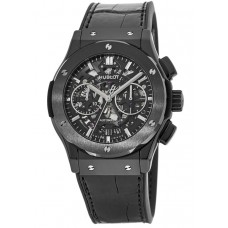 Replica Hublot Classic Fusion Automatic Black Magic Skeleton Dial Men‘s Watch 525.CM.0170.LR